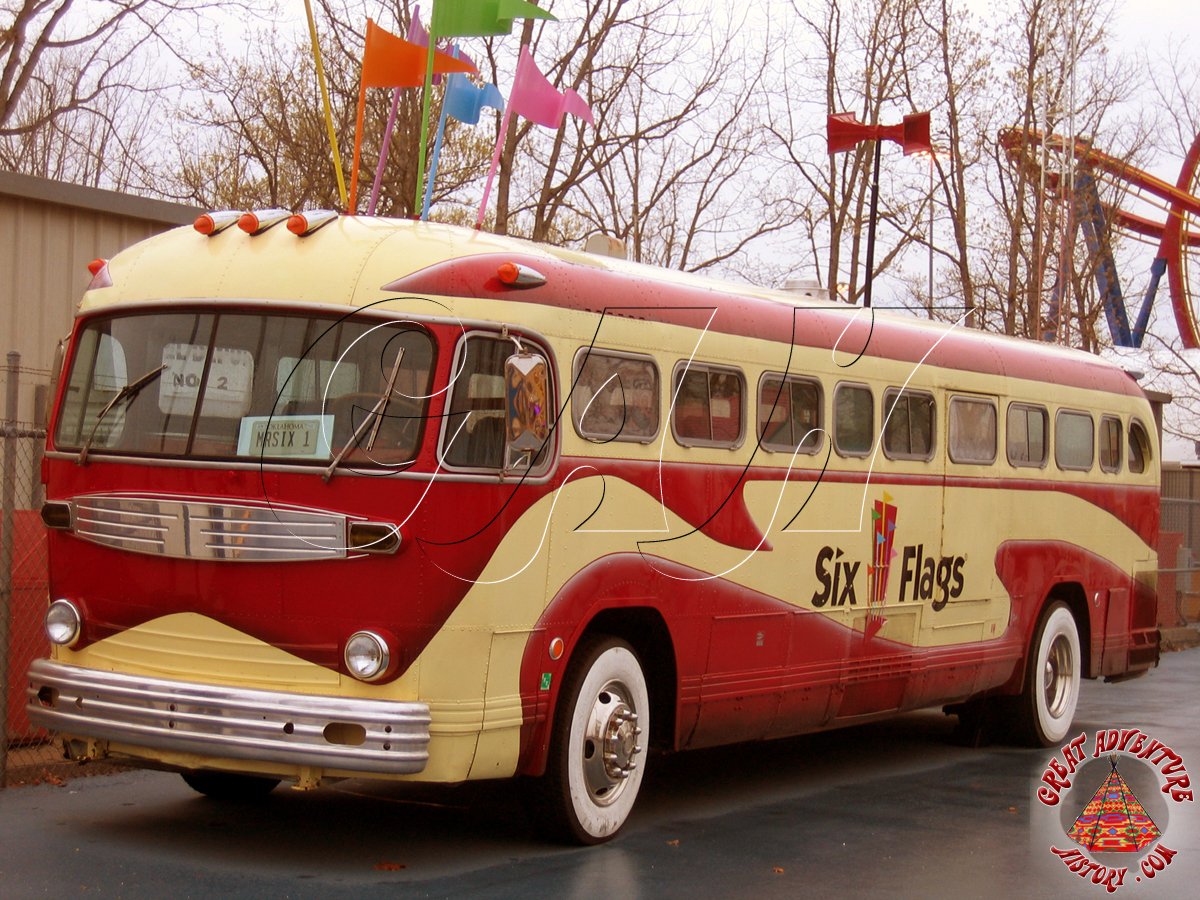 Six Flags Bus At Six Flags Great Adventure